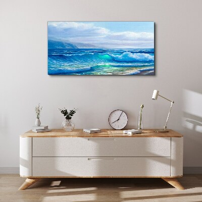 Obraz canvas Pokojné vlny oceánu