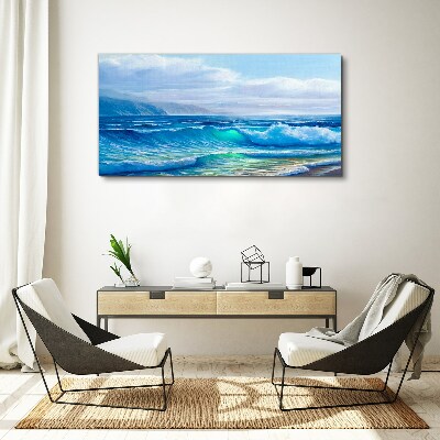 Obraz canvas Pokojné vlny oceánu
