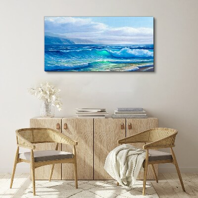 Obraz canvas Pokojné vlny oceánu