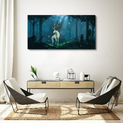 Obraz canvas Lesný duch s parožím