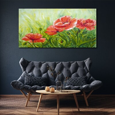 Obraz canvas Kvety na jarnej lúke