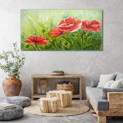 Obraz canvas Kvety na jarnej lúke