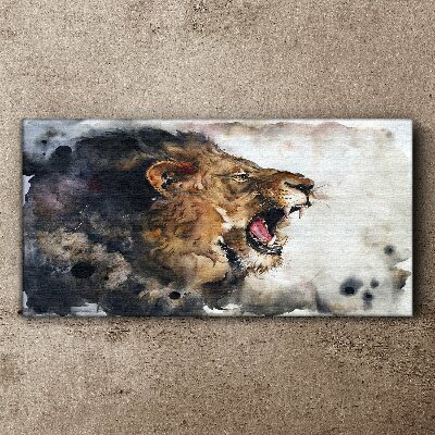 Obraz canvas Abstrakcie živočíšneho leva