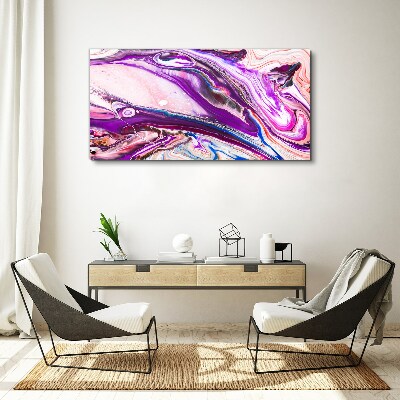 Obraz canvas Fialové vlny abstrakcie