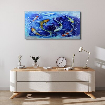 Obraz canvas Zvieracie ryby Koi voda