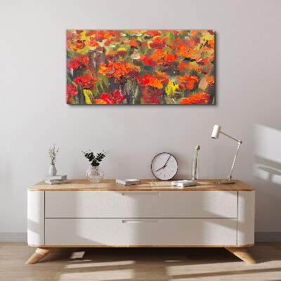 Obraz Canvas Maki kvety maľovanie