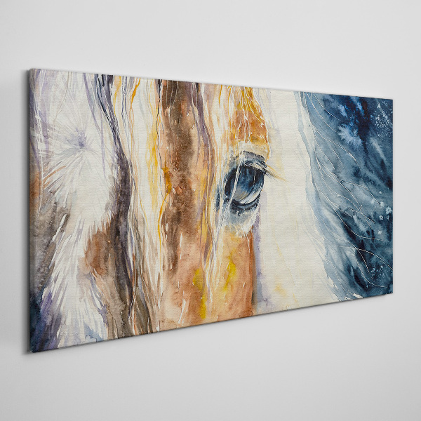 Obraz canvas Akvarelový portrét koňa