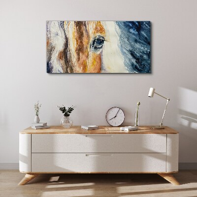 Obraz canvas Akvarelový portrét koňa