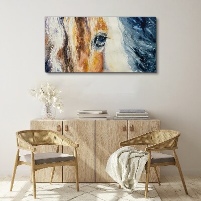 Obraz canvas Akvarelový portrét koňa