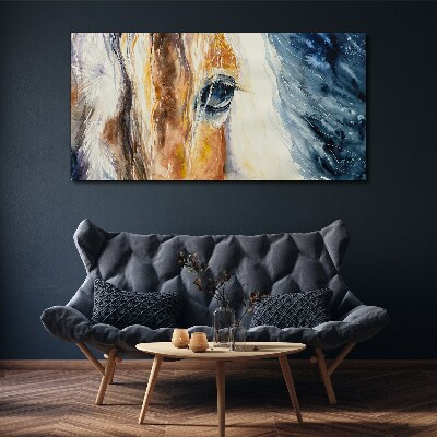 Obraz canvas Akvarelový portrét koňa