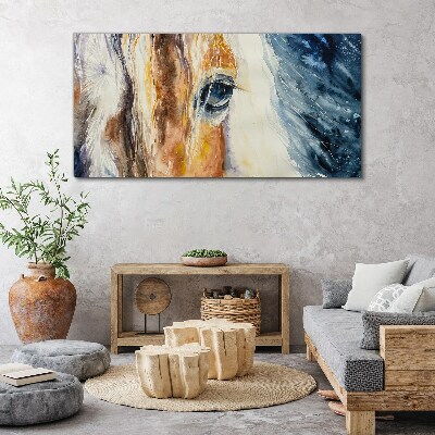 Obraz canvas Akvarelový portrét koňa