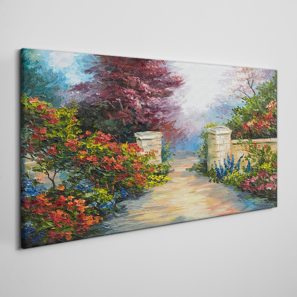 Obraz canvas Kvetinový raj vo farbách