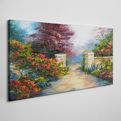 Obraz canvas Kvetinový raj vo farbách