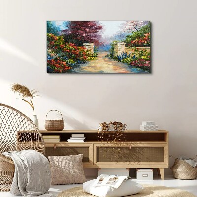 Obraz canvas Kvetinový raj vo farbách
