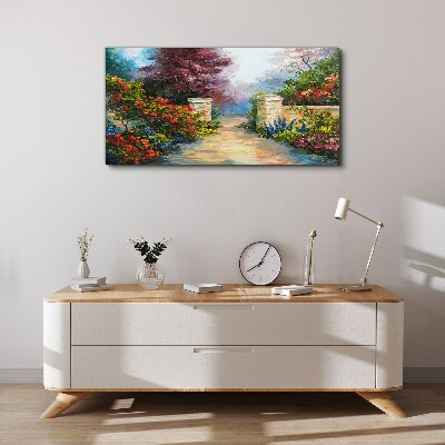 Obraz canvas Kvetinový raj vo farbách