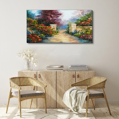 Obraz canvas Kvetinový raj vo farbách