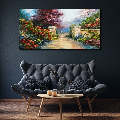 Obraz canvas Kvetinový raj vo farbách