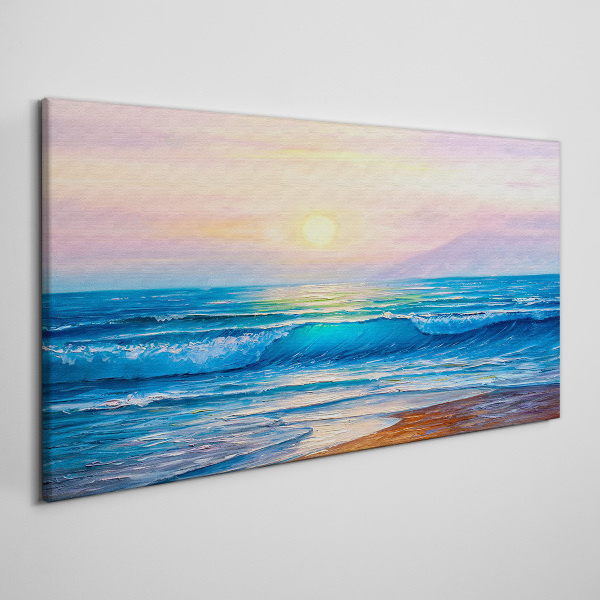 Obraz canvas Tiché ráno pri oceáne