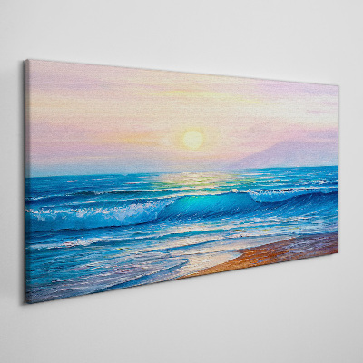 Obraz canvas Tiché ráno pri oceáne