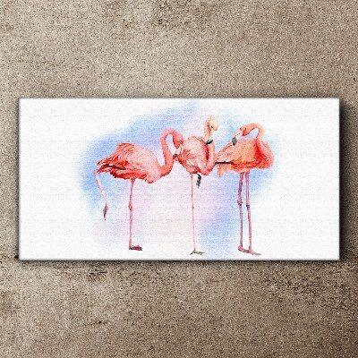 Obraz canvas Zvieratá vtáky plameniaky