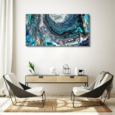 Obraz canvas Kozmické vlny v odtieňoch modrej