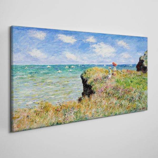 Obraz Canvas Cliff Walk v Pourville Claude Monet