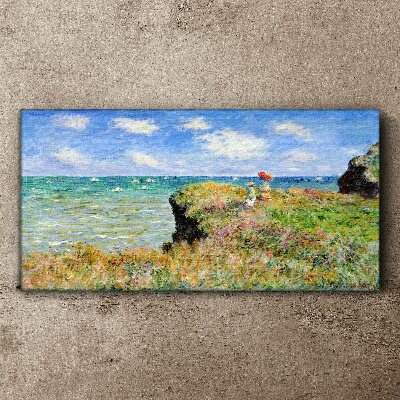 Obraz Canvas Cliff Walk v Pourville Claude Monet