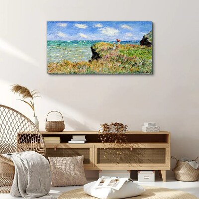 Obraz Canvas Útes Moře Claude Monet