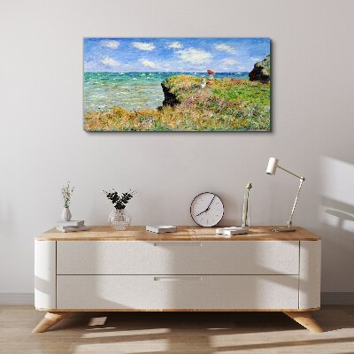 Obraz Canvas Cliff Walk v Pourville Claude Monet