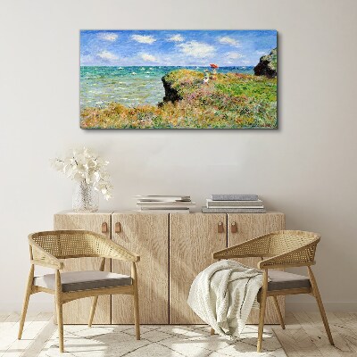 Obraz Canvas Cliff Walk v Pourville Claude Monet