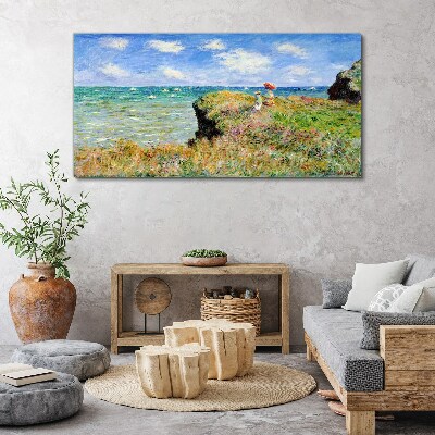 Obraz Canvas Útes Moře Claude Monet