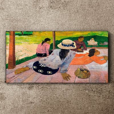 Obraz Canvas Siesta tahiti Paul Gauguin