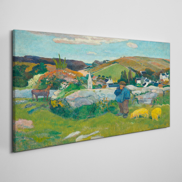 Obraz Canvas Chlapec v krajine