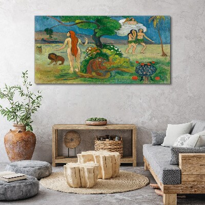Obraz Canvas Rajská krajina s postavami