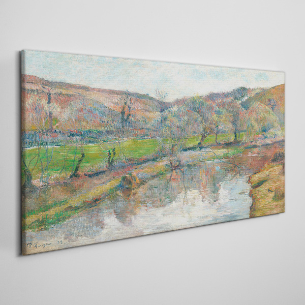 Obraz Canvas Pokojná krajina pri rieke