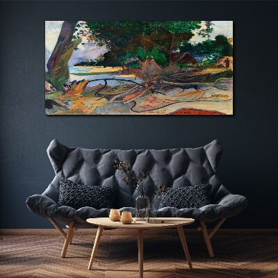 Obraz Canvas Tropická krajina so stromami
