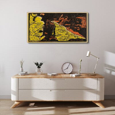 Obraz Canvas Zelená vlna emócií