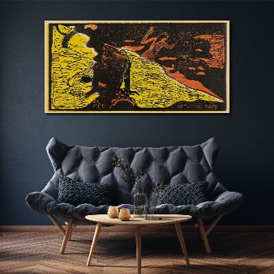 Obraz Canvas Zelená vlna emócií
