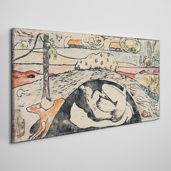 Obraz Canvas Scéna z vidieckej krajiny