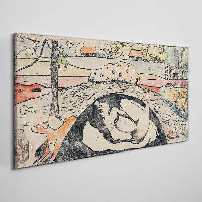 Obraz Canvas Scéna z vidieckej krajiny
