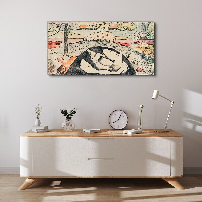 Obraz Canvas Scéna z vidieckej krajiny