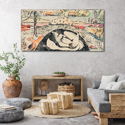 Obraz Canvas Scéna z vidieckej krajiny
