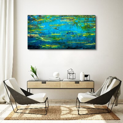 Obraz canvas Tyrkysové vlny a zelené