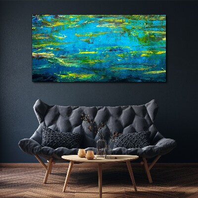 Obraz canvas Tyrkysové vlny a zelené