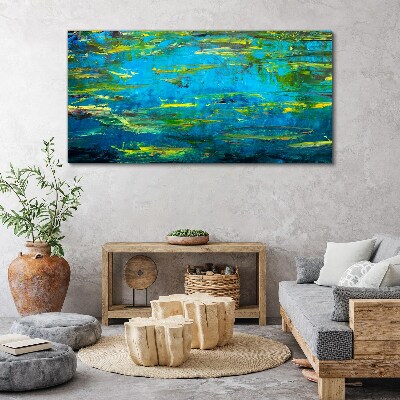 Obraz canvas Tyrkysové vlny a zelené