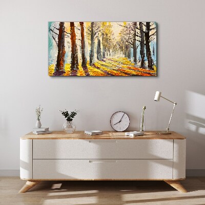 Obraz Canvas Jesenná stromová alej