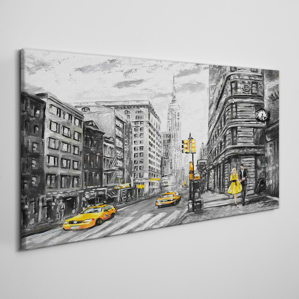 Obraz Canvas Newyorská ulica v žltých taxíkoch