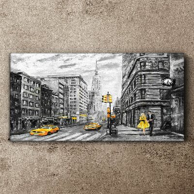 Obraz Canvas Newyorská ulica v žltých taxíkoch