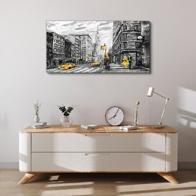 Obraz Canvas Newyorská ulica v žltých taxíkoch