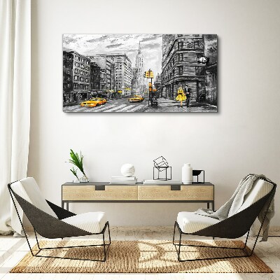 Obraz Canvas Newyorská ulica v žltých taxíkoch